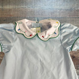 Zuccini Kids Light Blue Christmas Trees/Bulbs Dress - Size 4T (Sold Out Online!)