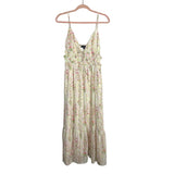 Lulus Floral Front Tie Keyhole Dress NWT- Size M