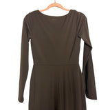BYLT Brown Squareneck Long Sleeve Dress- Size S