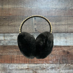 No Brand Women’s Black Faux Fur Studded Earmuffs (see notes)