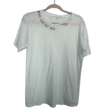 Project Social T Urban Outfitters Embroidered Make Love Not War Distressed Tee- Size S (see notes)
