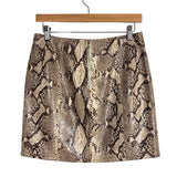 Pink Lily Brown/Cream Snakeskin Skirt- Size M