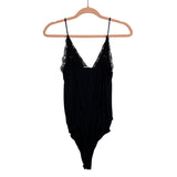 Lulus Black Lace Cami Bodysuit- Size M