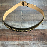 No Brand Black with Gold Chain Belt