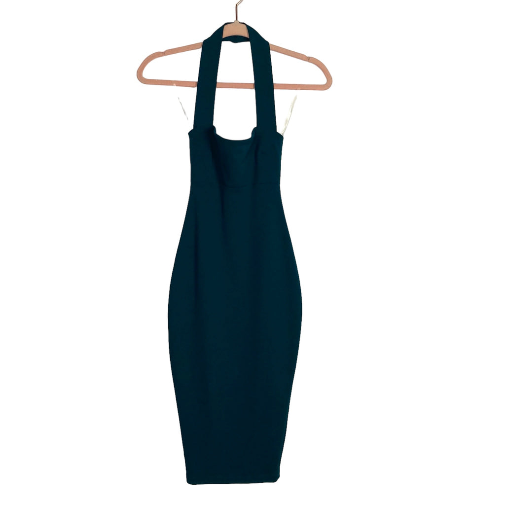 Nookie Green Halter Back Slit Hem Dress- Size XS The Saved Collection Nookie Green Halter Back Slit Hem Dress- Size XS The Saved Collection