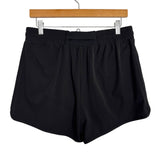 Z Supply Active Black Shock Cord Drawstring Running Shorts- Size L