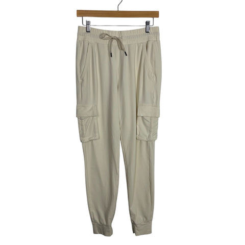 No Brand Cream Cargo Joggers - Size ~S (No Size Tag, Fits Like A Small - Inseam 25")