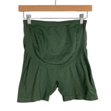 Enerful Army Green Maternity Biker Shorts- Size M