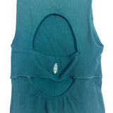 Free People Movement Green Tank with Cutout Back- Size XS/S