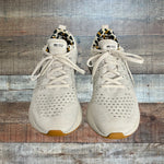 Nike React Infinity Flyknit White/Animal Print Sneakers - Size 8