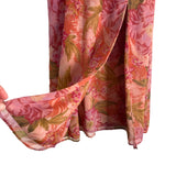 Show Me Your Mumu Pink Floral Ruffle Front Slit Dress- Size S (sold out online)
