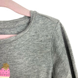Baby Gap Gray Winter Llamas Long Sleeve Tee- Size 4Y (see notes)
