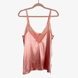 Mentionables Satin Lace Trim Cami Top NWT- Size L (see notes, we have matching shorts)