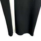 Spanx Black with Side White Stripes Air Essentials Track Pants- Size L (sold out online, Inseam 30.5”)