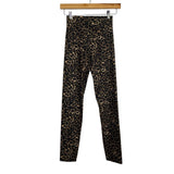 Pink Lily Animal Print Crossover Waist Leggings- Size S