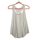 Lululemon White Racerback Tank- Size ~S (no size tag, fits like a small, see notes)