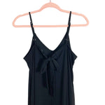 Anrabess Black with Back Cut Out and Tie Jumpsuit- Size S