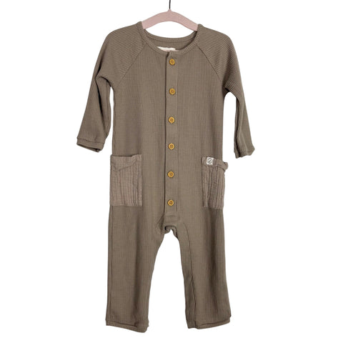 Little Planet By Carter's Tan Waffle Outfit - Size 12M