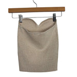 Abercrombie & Fitch Tan/Gold Speckle Strapless Top - Size XS