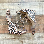 Vince Camuto Animal Print Lace Up Wedge Sandals- Size 6 (sold out online)