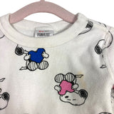 Hanna Andersson Peanuts White Snoopy Heart Two Piece Pajamas- Size 2T (see notes, sold as a set)