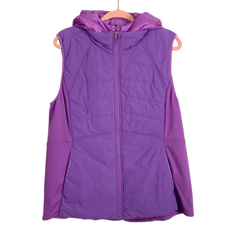 Lululemon Purple Hooded Puffer Vest- Size 14