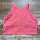 Lululemon Coral Built in Shelf Bra Cropped Tank- Size 12