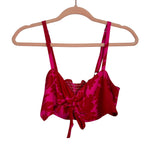 Resa Red Floral Print Bra Top - Size S