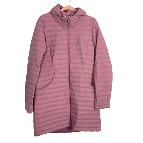 Lululemon Purple/Pink Hooded Goose Down Jacket- Size 12