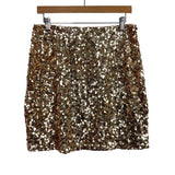 Maner Gold Sequin Pull On Stretchy Skirt- Size XL