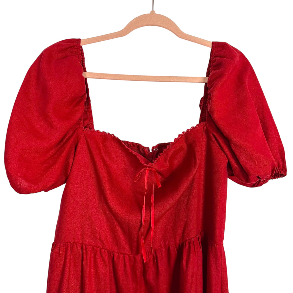 Reformation Cherry Marella Linen Dress - Size 12 (Sold Out Online!) The Saved Collection Reformation Cherry Marella Linen Dress - Size 12 (Sold Out Online!) The Saved Collection