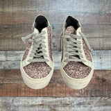 P448 Rose Pink Glitter Sneakers- Size 37