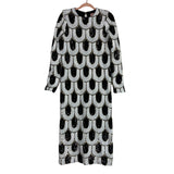 Show Me Your Mumu White Black and Gold Sequins Side Slits Dress- Size S