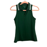 BYLT Green with White Striped Collared Tank- Size S (sold out online)