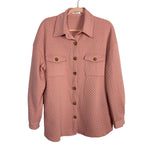 Hotouch Pink Button Up Shacket- Size S