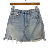AGOLDE Light Wash Distressed Jean Skirt- Size 26 (see notes)