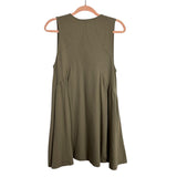 No Brand Olive V-Neck Dress- Size S