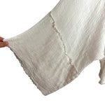 Free People One White Gauze Wide Sleeve Open Front Kimono- Size M/L