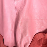 One Teaspoon Pink 100% Leather Rolled Cuff Shorts- Size 25 (see notes)
