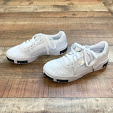 Puma White Leather Sneakers- Size 9