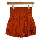 Free People Movement Rust Elastic Waistband Shorts - Size S