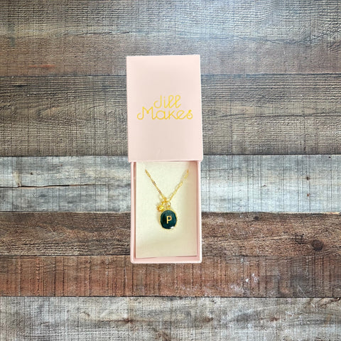 Jill Makes Gold P Necklace NWT