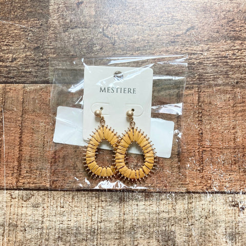 Mestiere The Bedons Mustard Earrings (New in Bag)