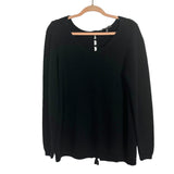 Wantable Black Lace Up Back Sweater- Size 1X