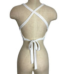Lulus White Tie/Open Back Top - Size S