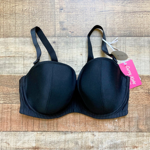 Curvy Kate Black Strapless Underwire Padded Bra NWT- Size 32G