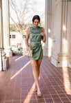 Abercrombie & Fitch Green Satin Dress NWT- Size S
