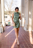 Abercrombie & Fitch Green Satin Dress NWT- Size S