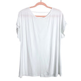 No Brand (Amazon) White Twist Back with Back Cut Out and Back Slit Tee- Size M (sold out online)