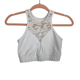 Onzie Flow White Crochet Sports Bra- Size S/M (we have matching leggings)